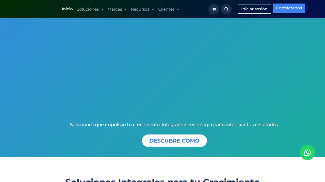 Screenshot of Negocio digital - Odoo Partner | Aspel | Contpaqi