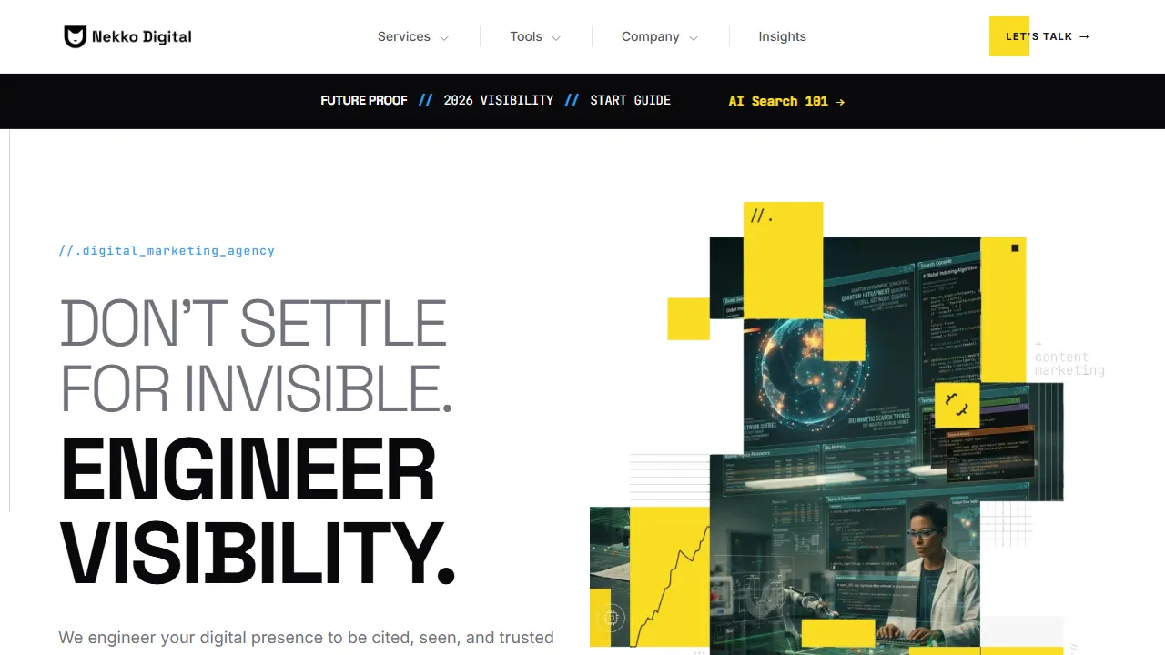 Screenshot of Nekko Digital