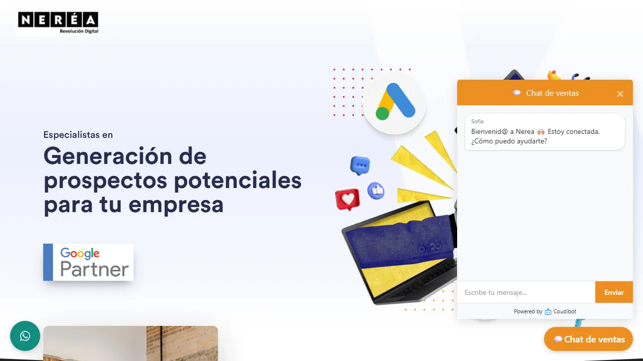 Screenshot of Neréa Digital