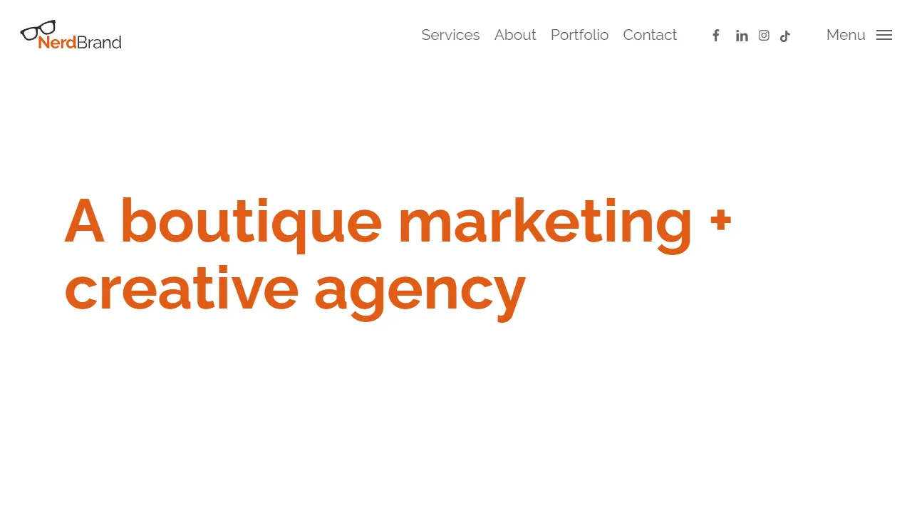 Screenshot of NerdBrand