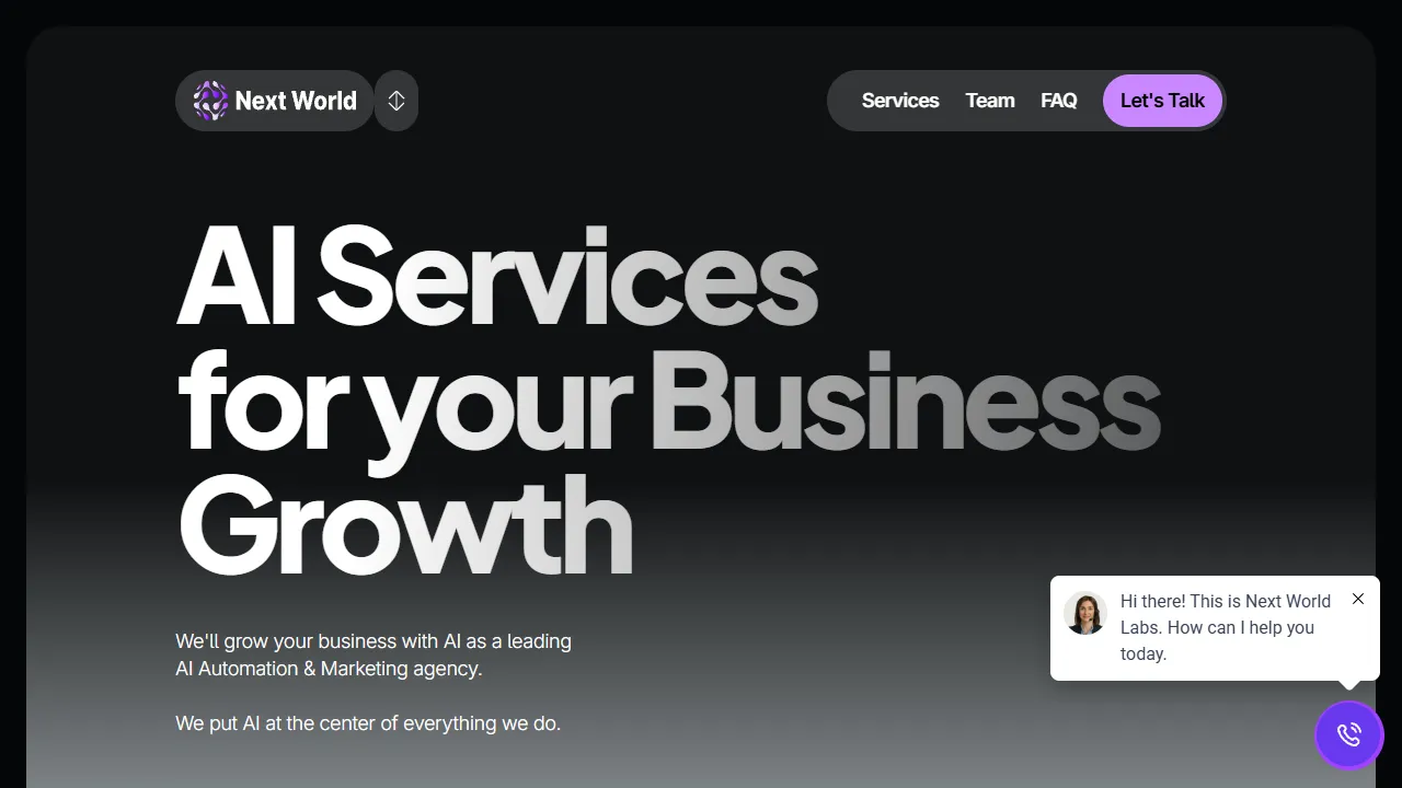 Screenshot of Next World Labs