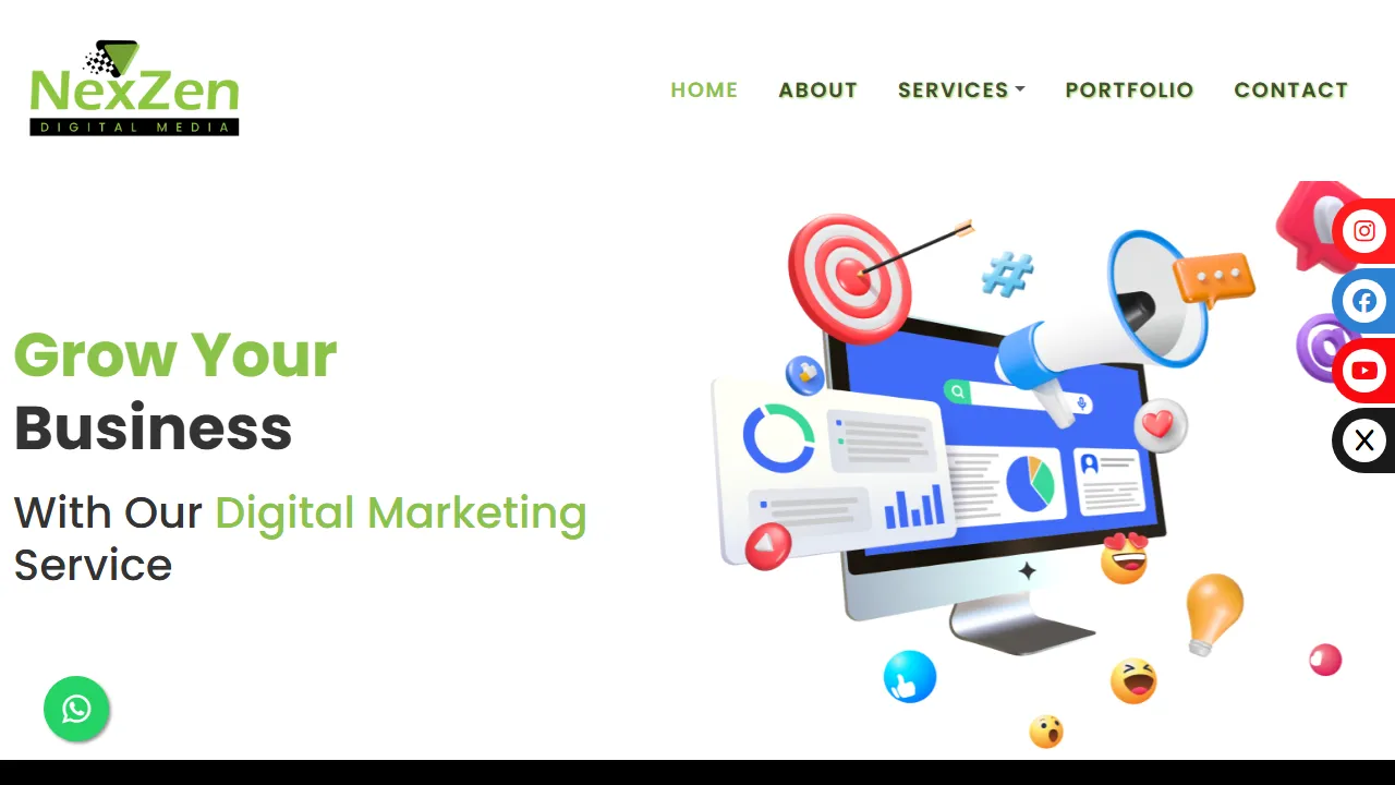 Screenshot of NexZen Digital Media Marketing Service's In Hyderabad