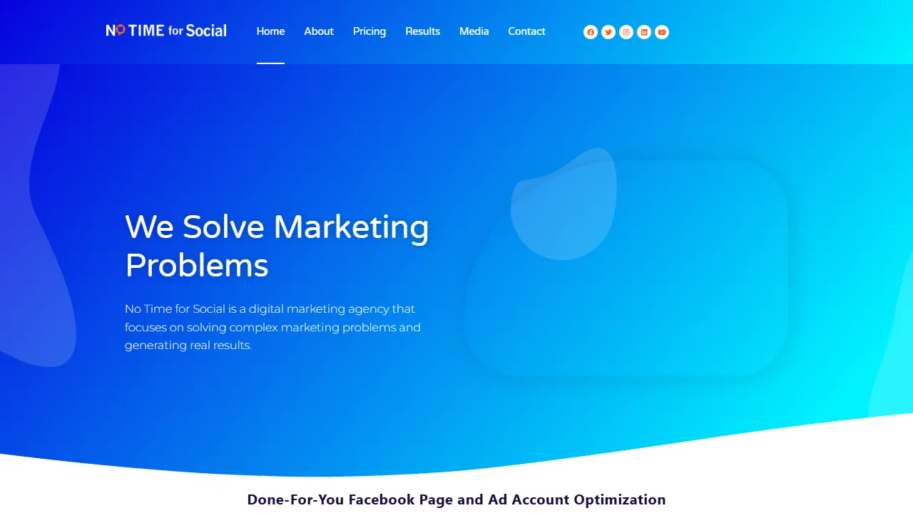 Screenshot of No Time for Social