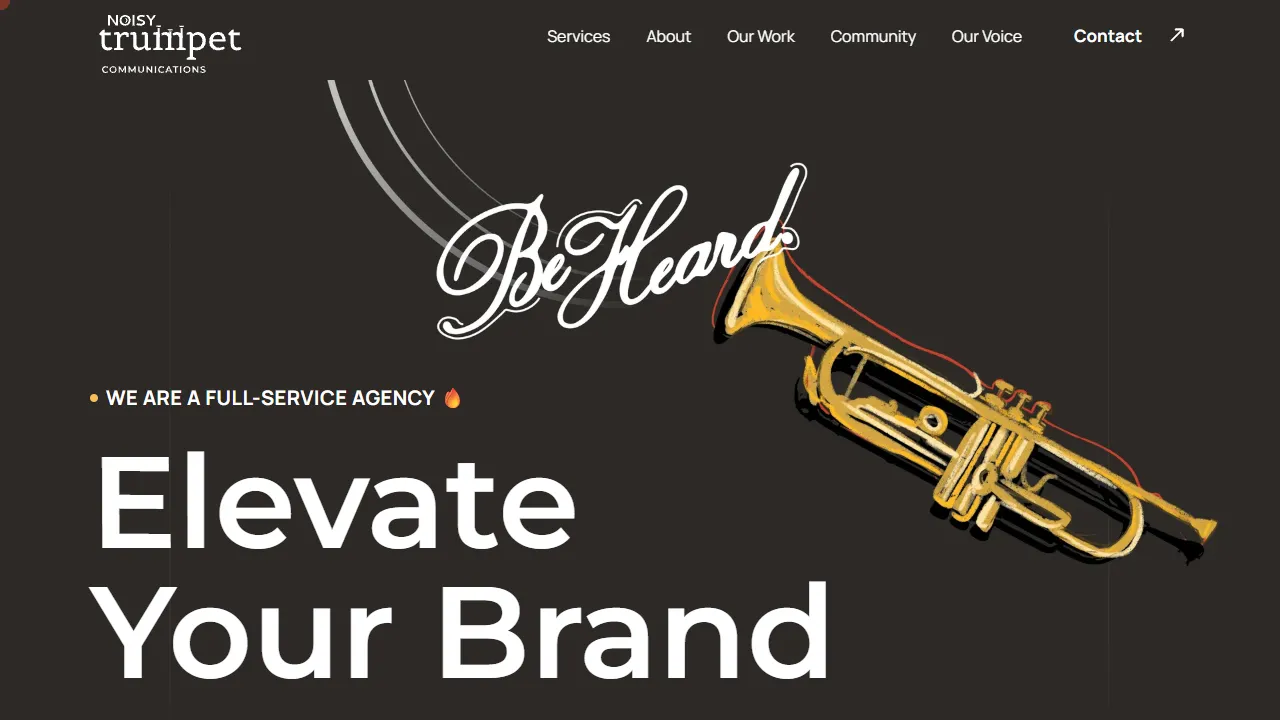 Screenshot of Noisy Trumpet Communications