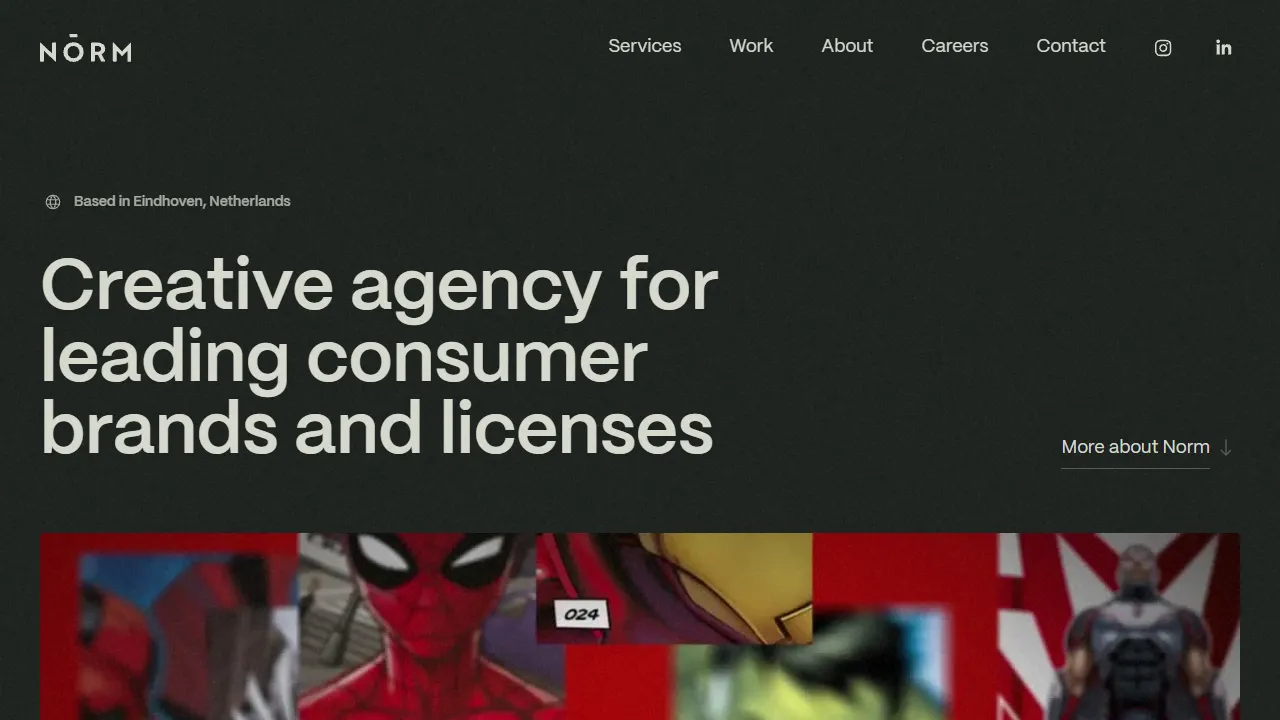 Screenshot of Norm Creative | Design Agency