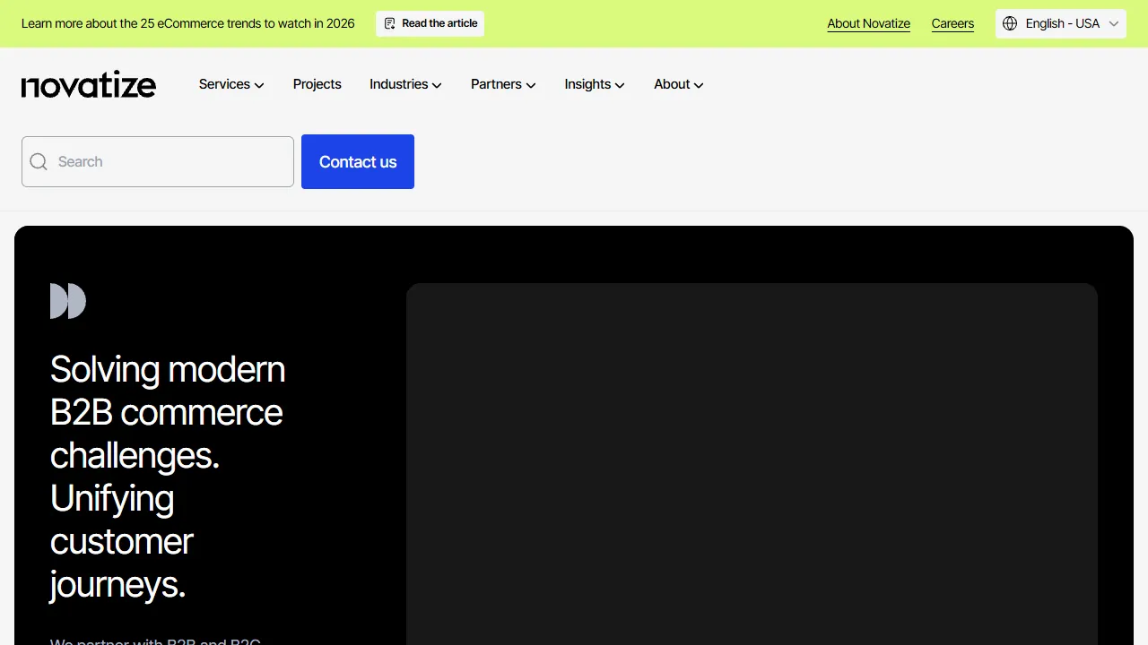 Screenshot of Novatize