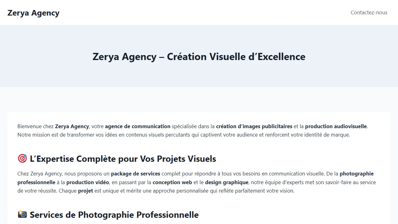 Screenshot of NovaVibe Creative Sàrl