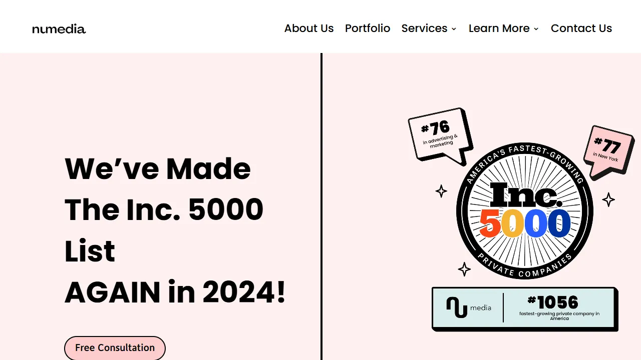 Screenshot of NU Media