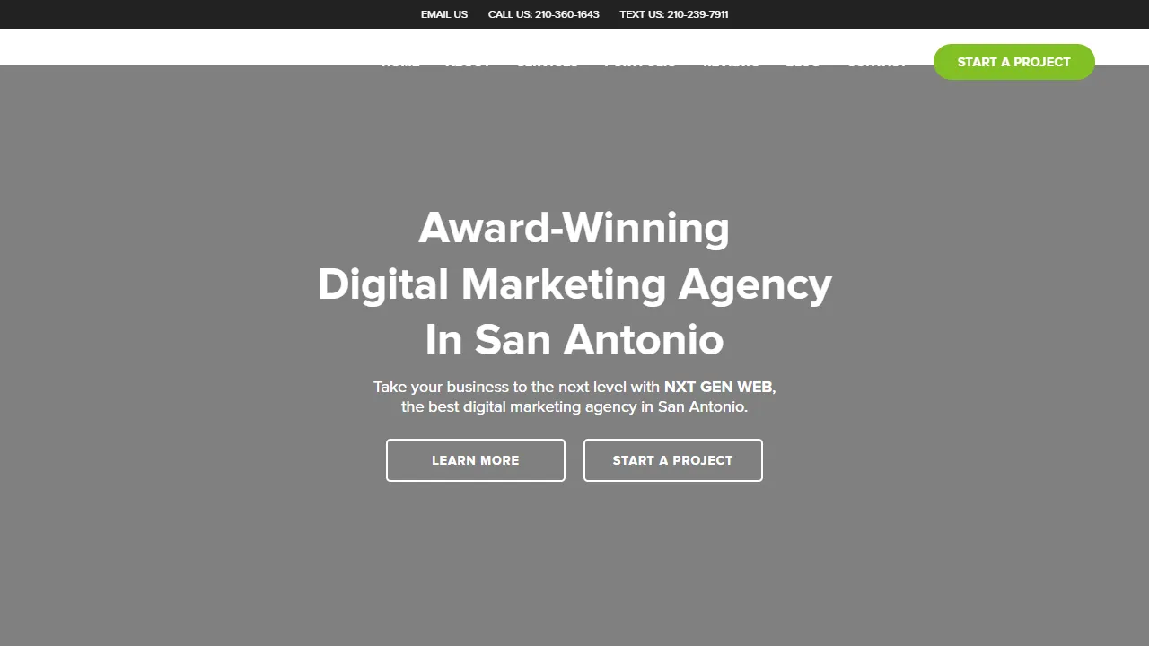 Screenshot of NXT GEN WEB