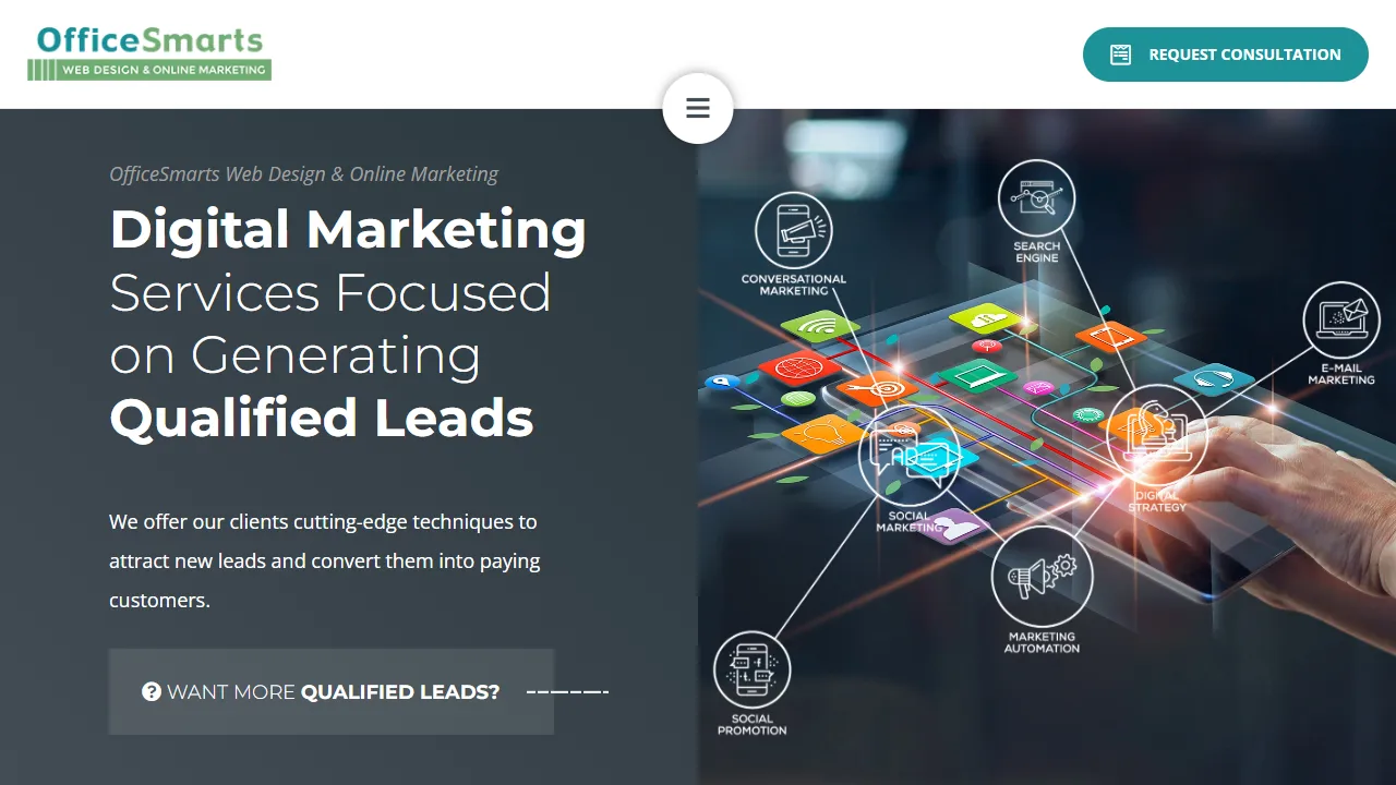 Screenshot of OfficeSmarts Web Design & Online Marketing