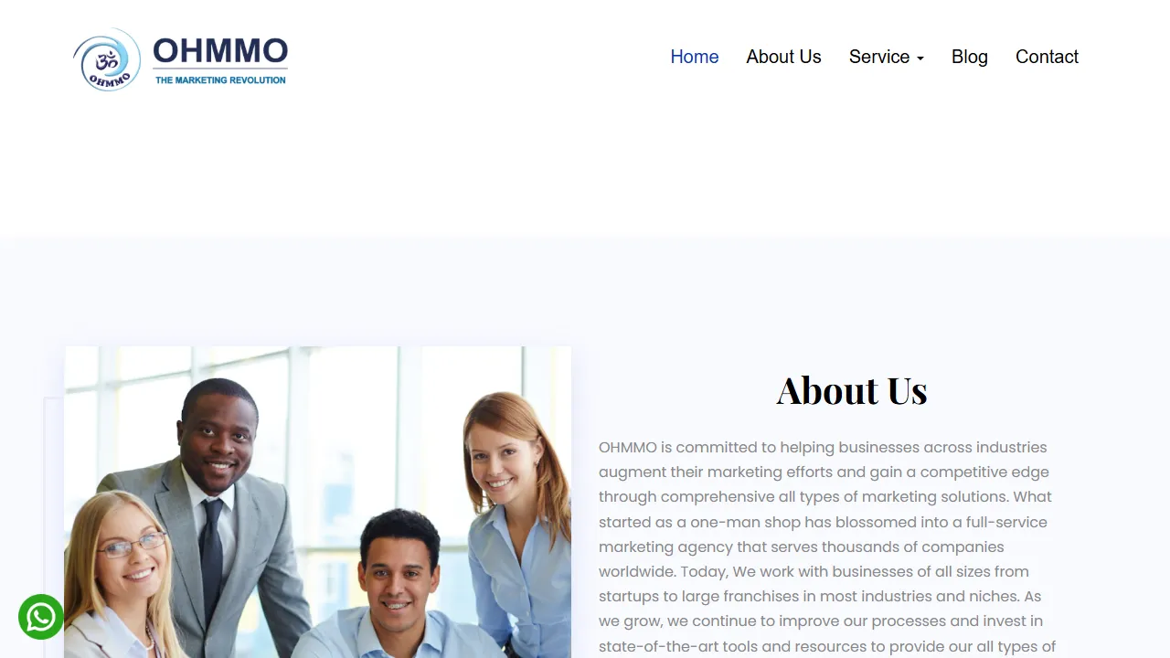 Screenshot of OHMMO - The Marketing Revolution