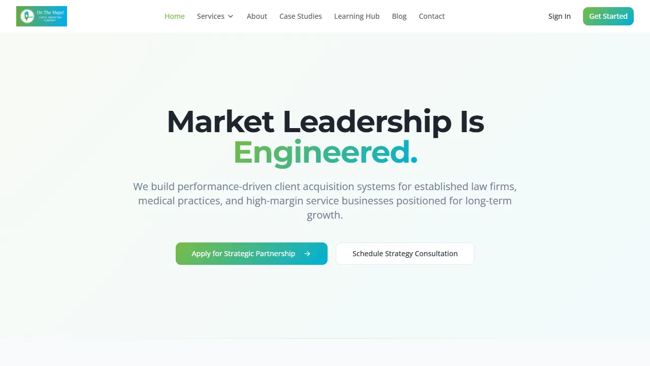 Screenshot of On The Maps Digital Marketing Company