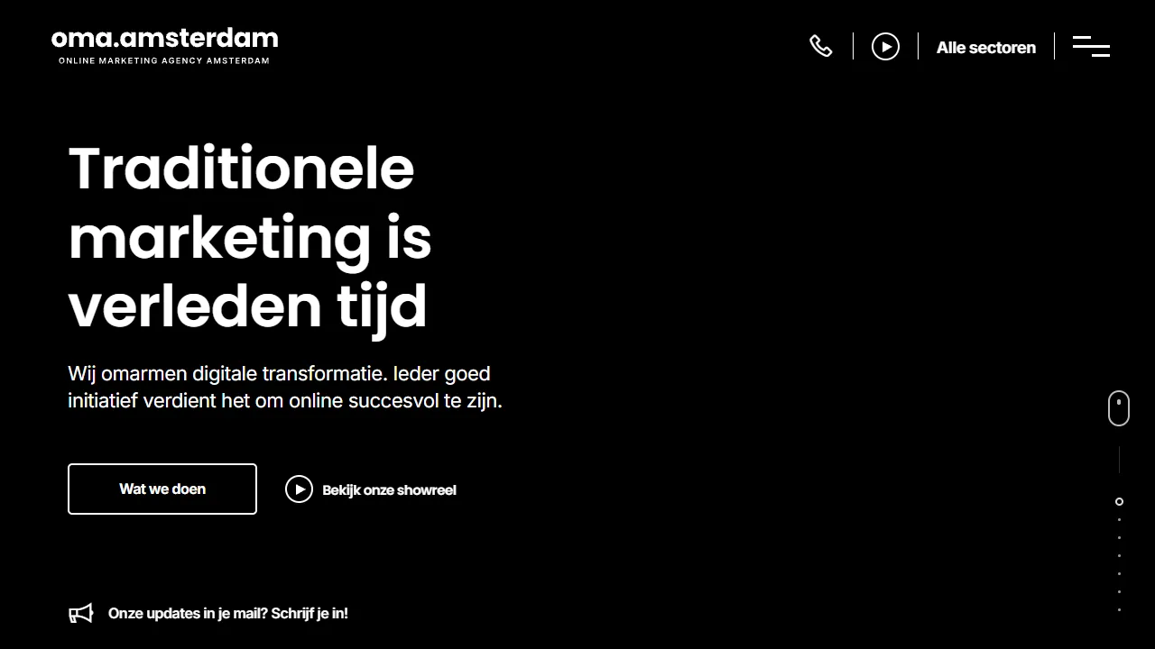 Screenshot of Online Marketing Amsterdam