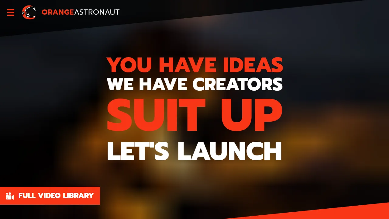 Screenshot of Orange Astronaut