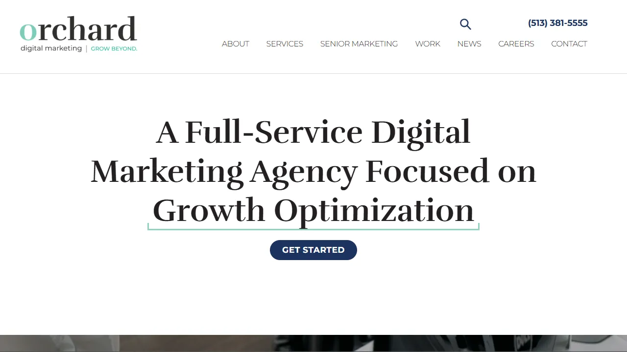 Screenshot of Orchard Digital Marketing
