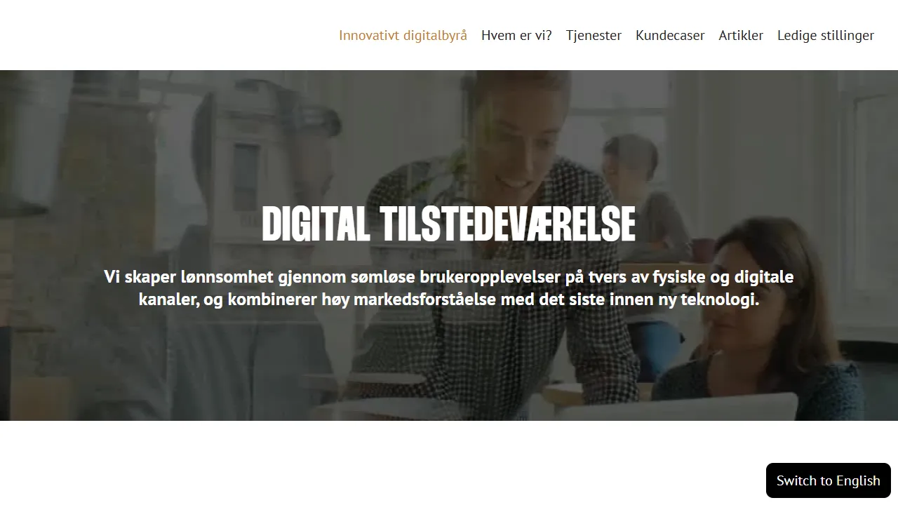 Screenshot of Oslo Digital