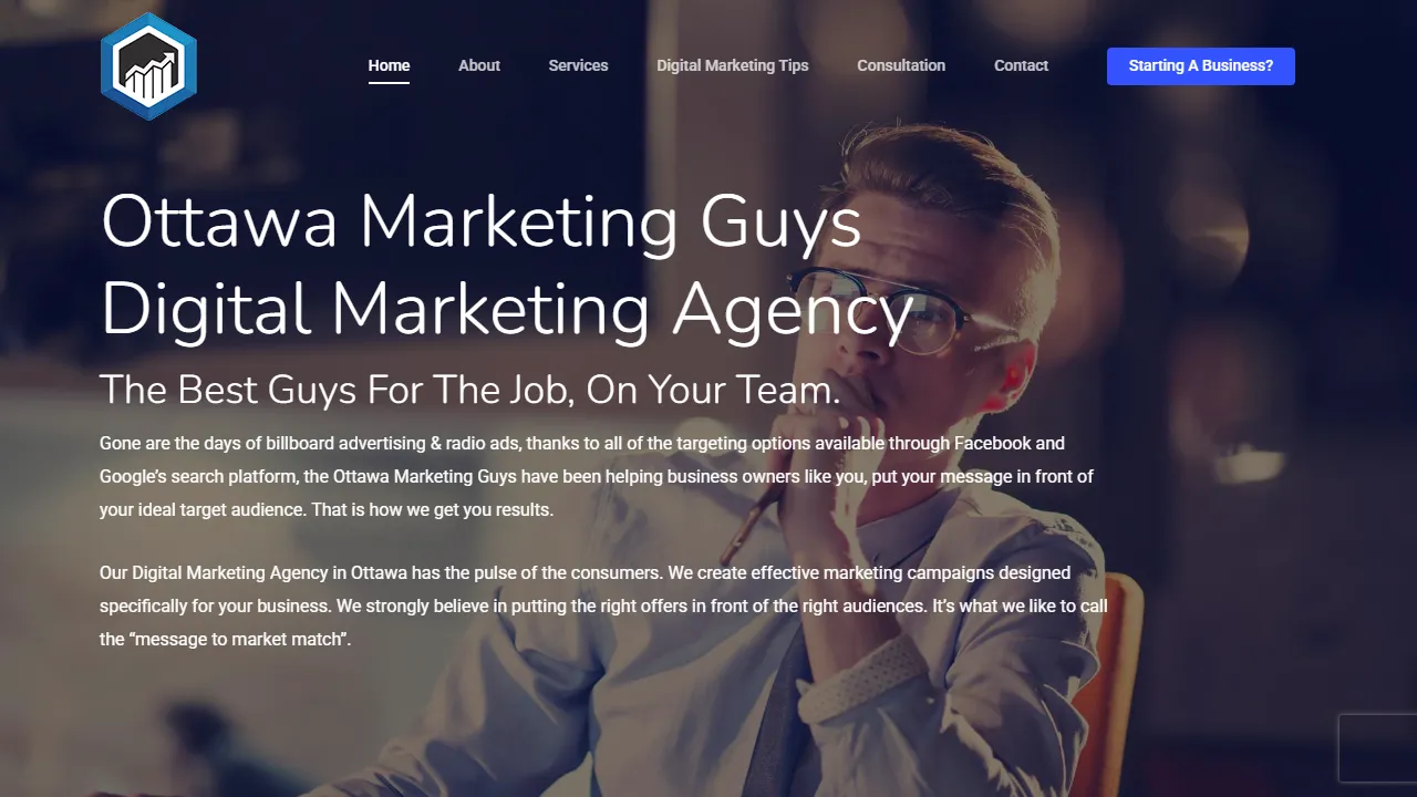 Screenshot of Ottawa Marketing Guys Inc