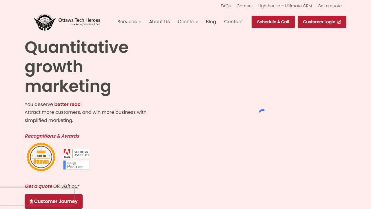 Screenshot of Ottawa Tech Heroes - Website Design, Social Media & SEO Company
