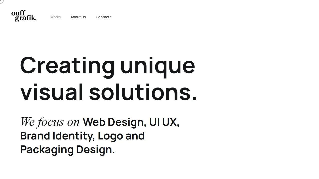 Screenshot of Ouff Grafik