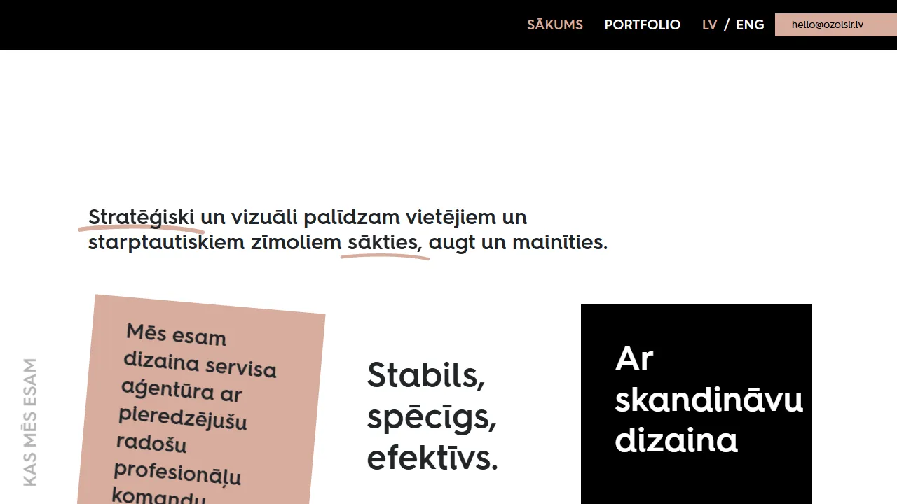 Screenshot of OZOLS IR