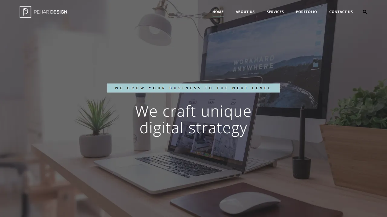 Screenshot of Pehar Design