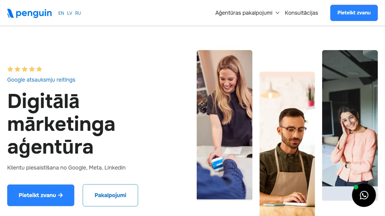 Screenshot of Penguin Digital – Marketing Agency