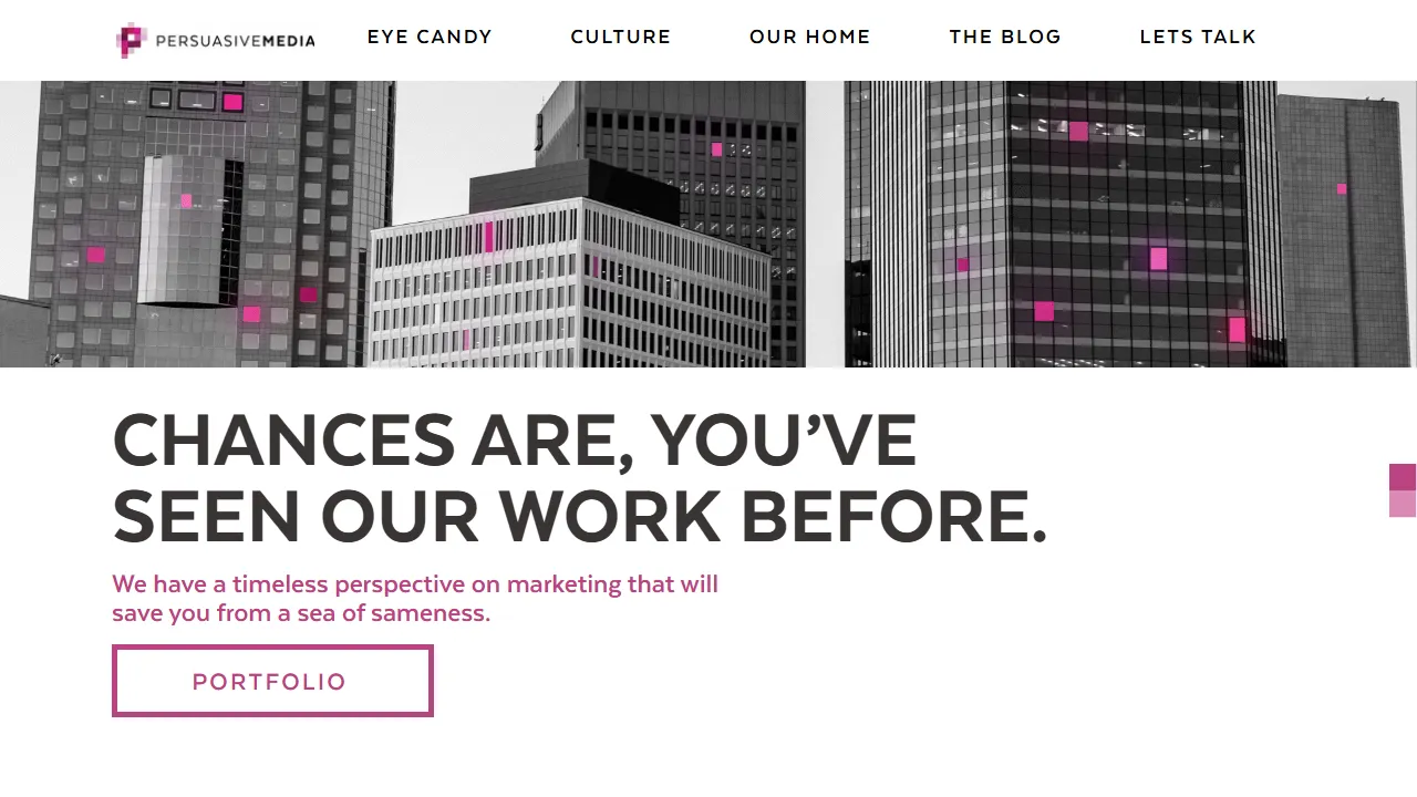 Screenshot of Persuasive Media