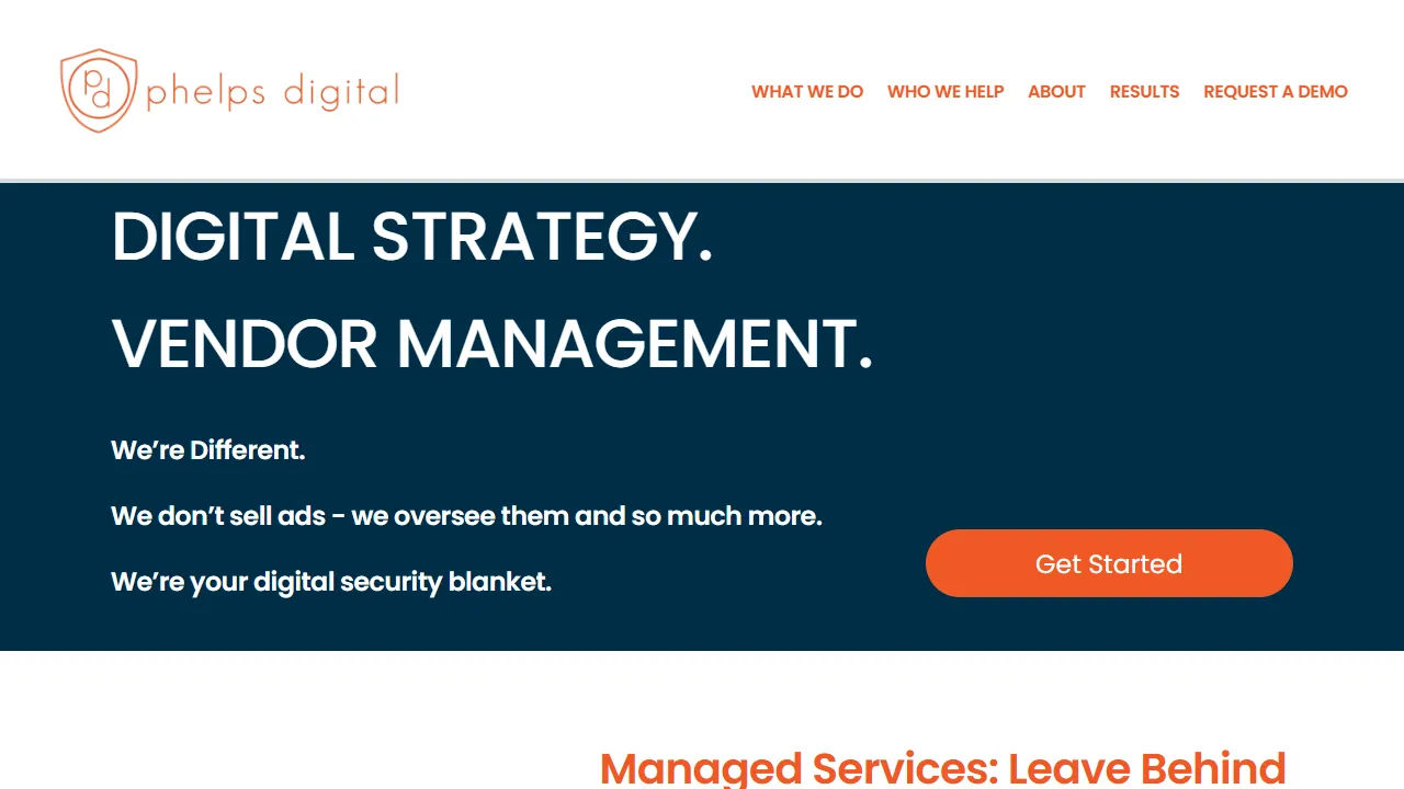 Screenshot of Phelps Digital