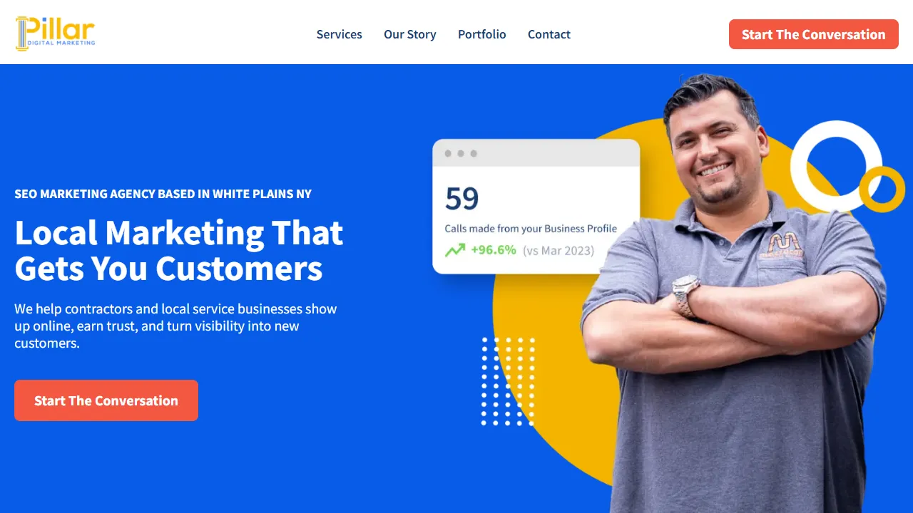 Screenshot of Pillar Digital Marketing Agency