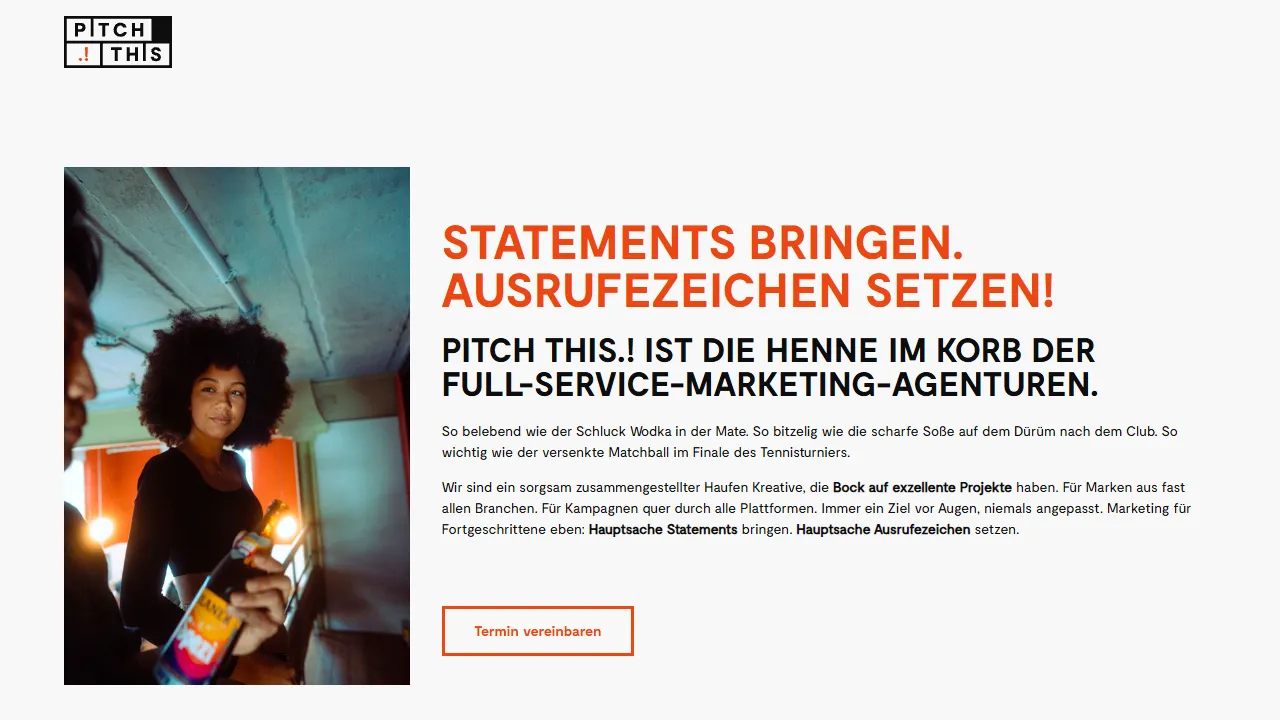 Screenshot of Pitch This GmbH