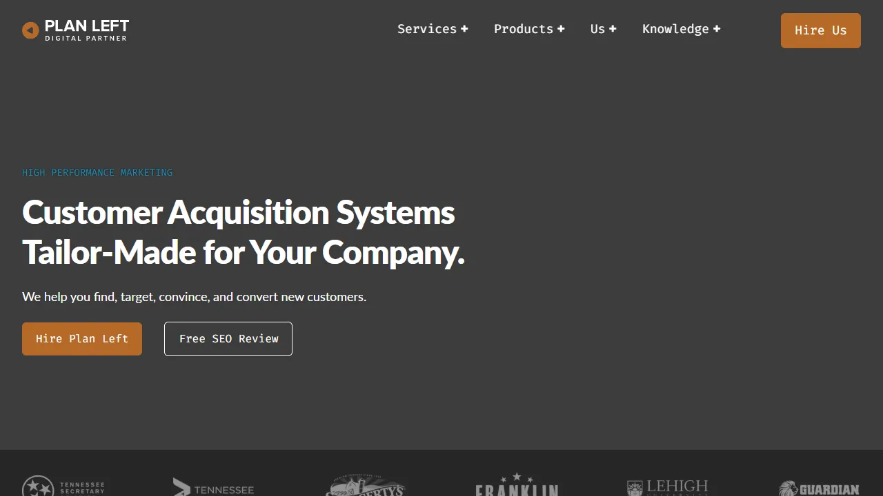 Screenshot of Plan Left