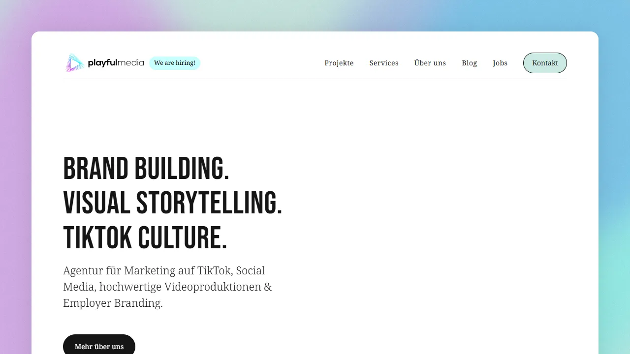 Screenshot of Playful Media