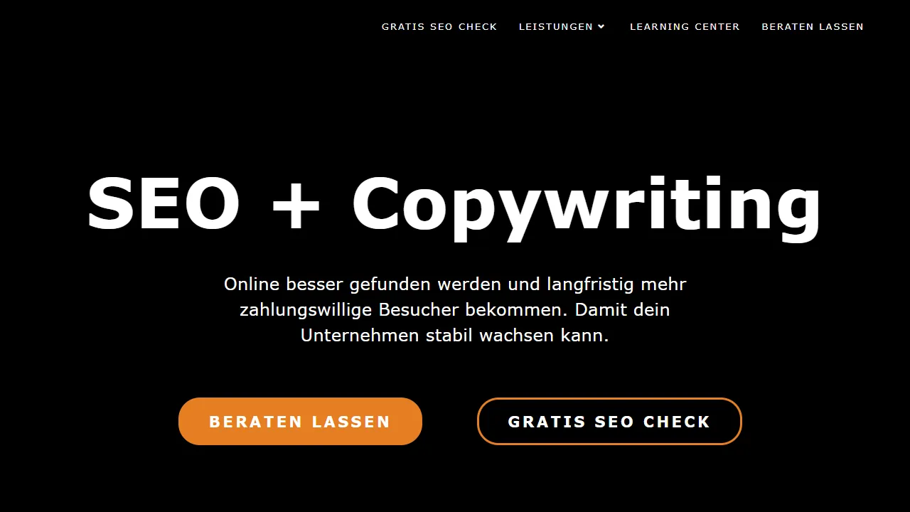 Screenshot of PM SEO & COPYWRITING GmbH