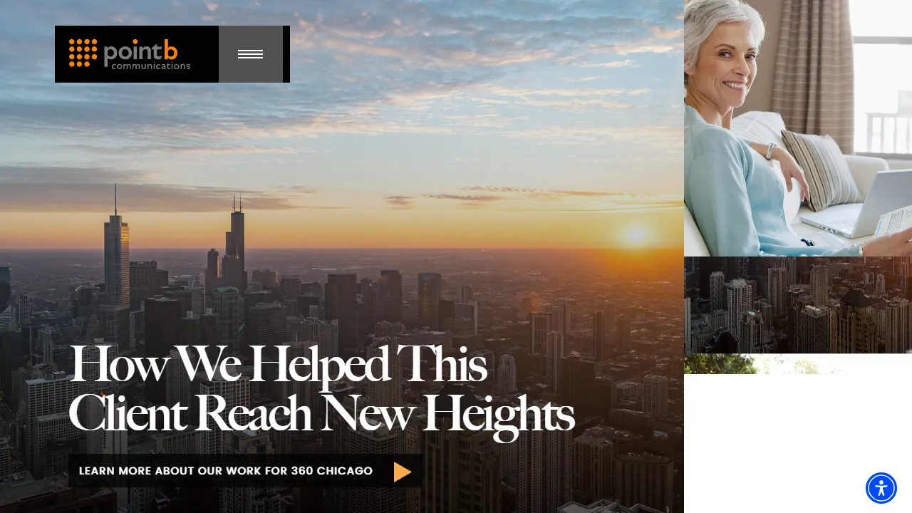 Screenshot of Point B Communications Inc