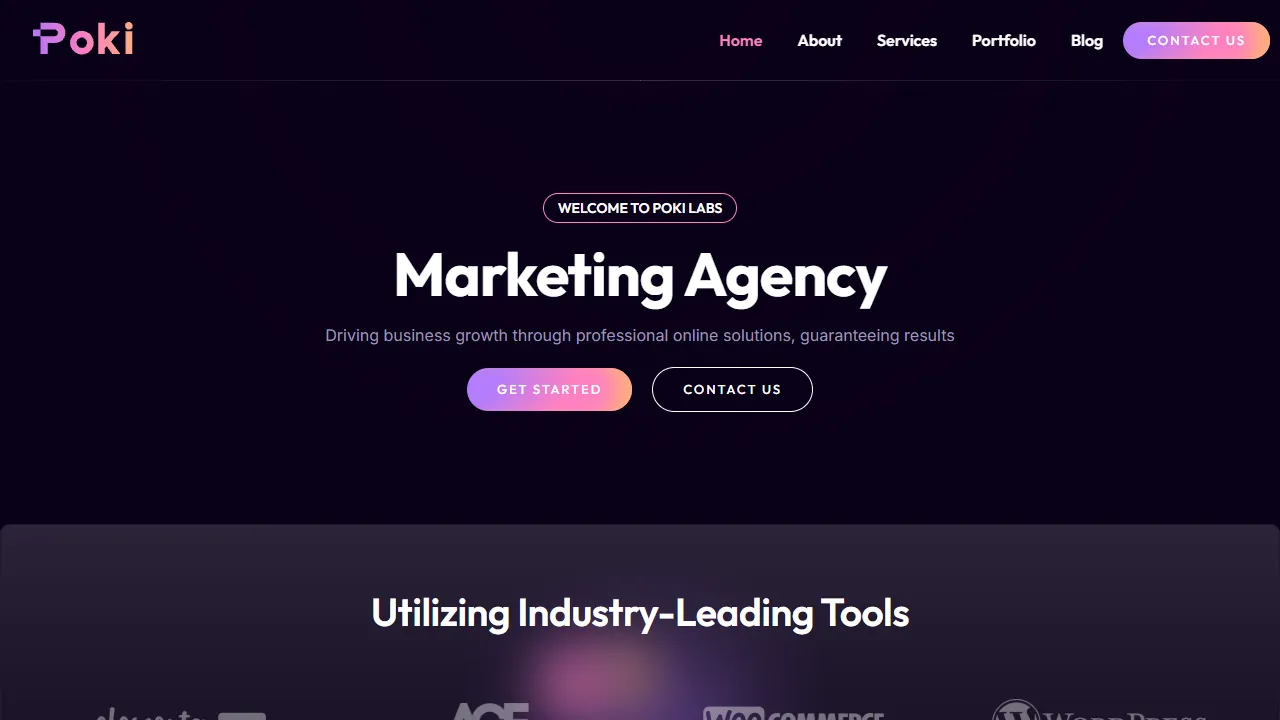 Screenshot of Poki Labs