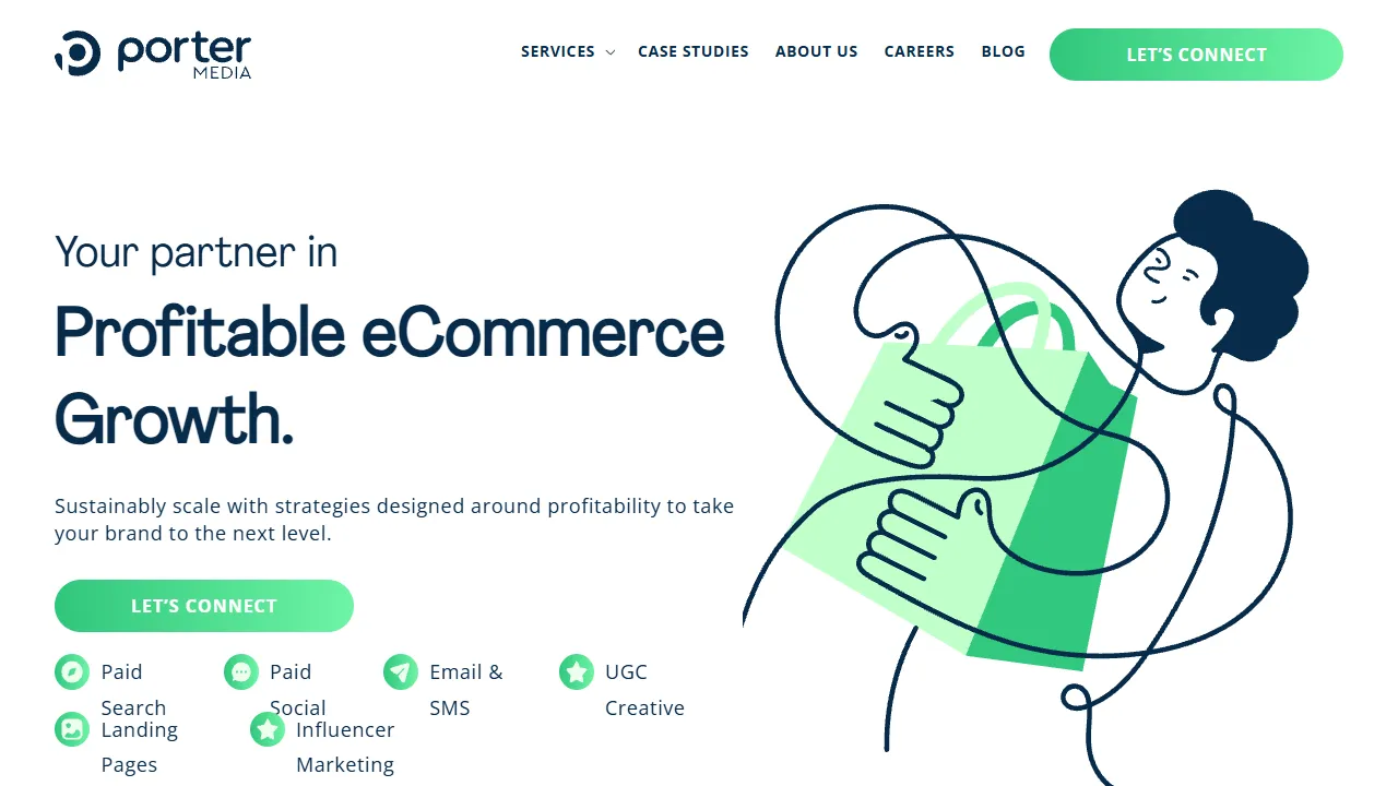 Screenshot of Porter Media - eCommerce Advertising Agency