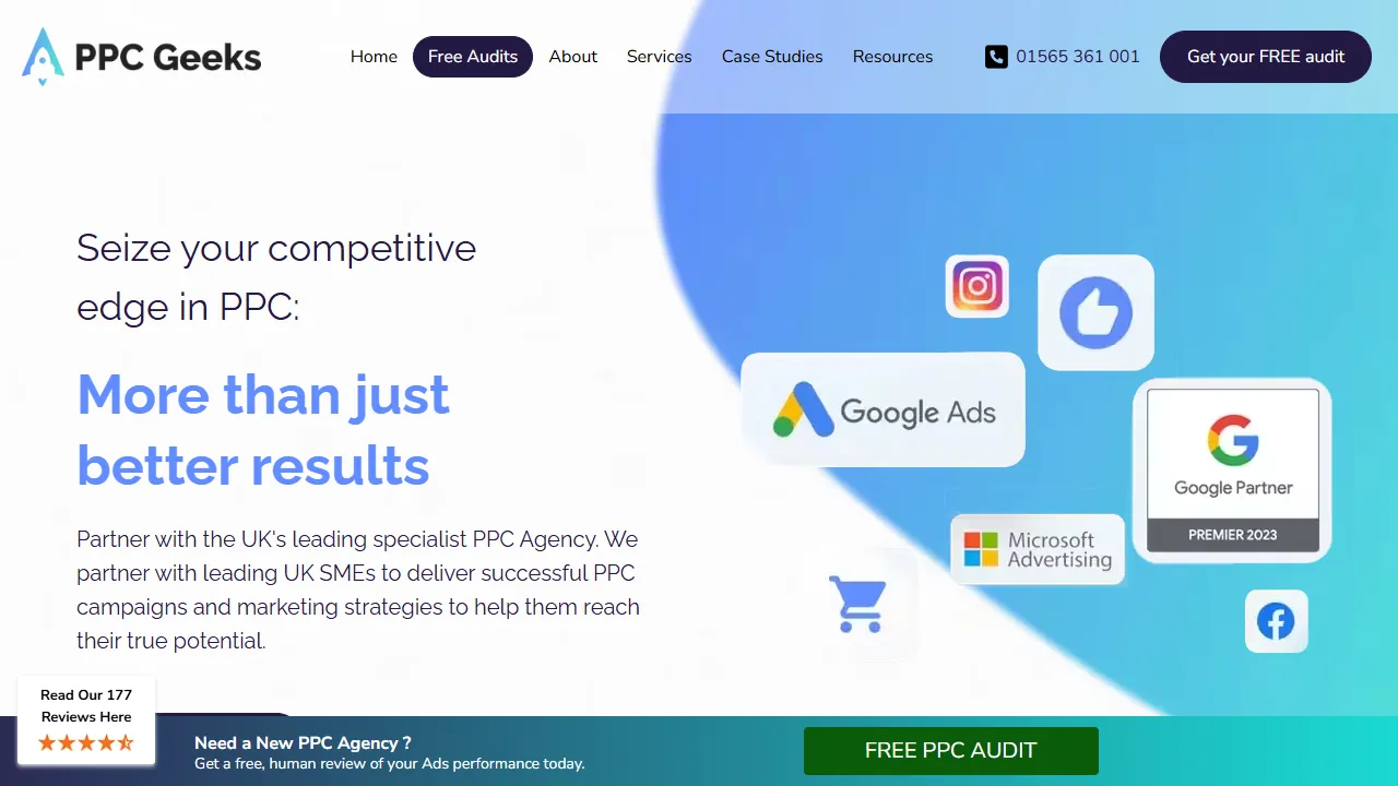 Screenshot of PPC Geeks
