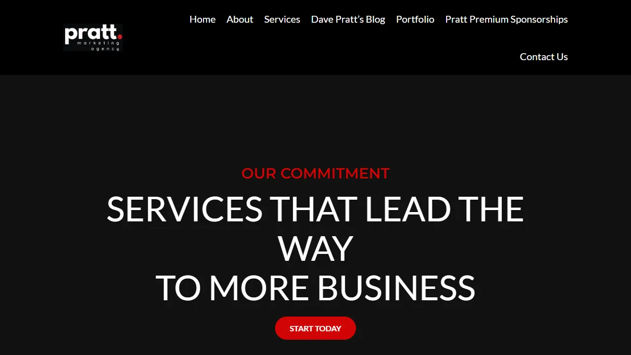 Screenshot of Pratt Marketing Agency