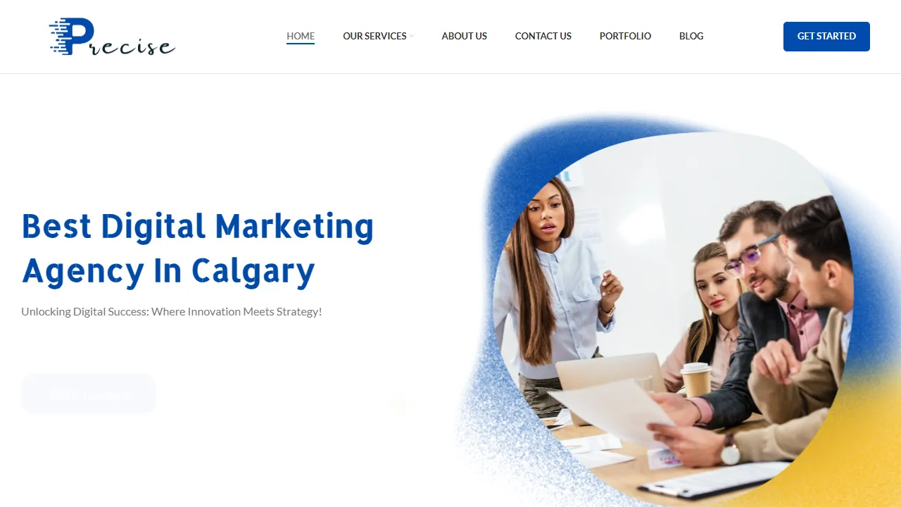 Screenshot of Precise Website & Marketing