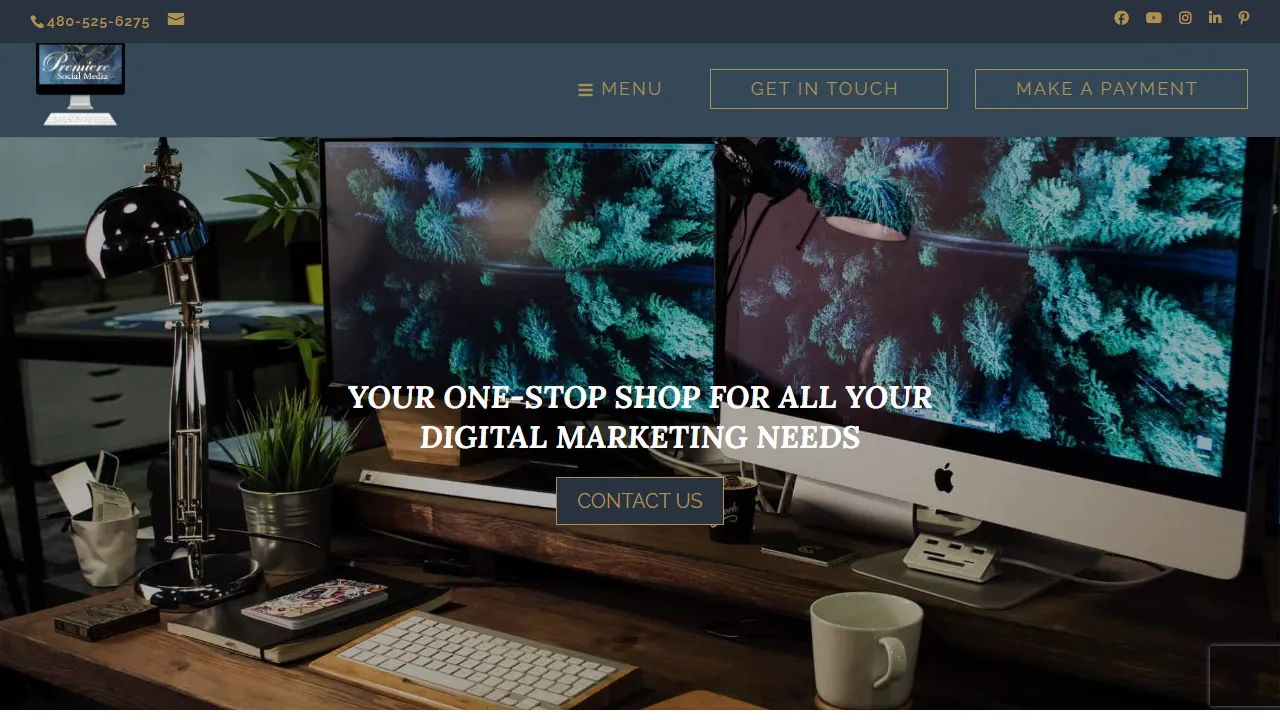 Screenshot of Premiere Social Media