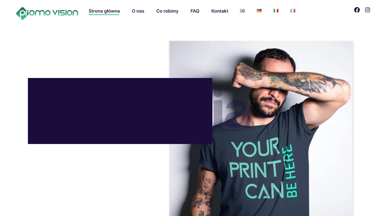 Screenshot of Promo Vision | Advertising agency