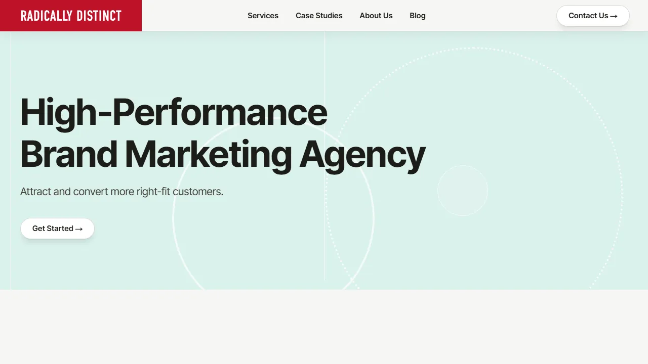 Screenshot of Radically Distinct