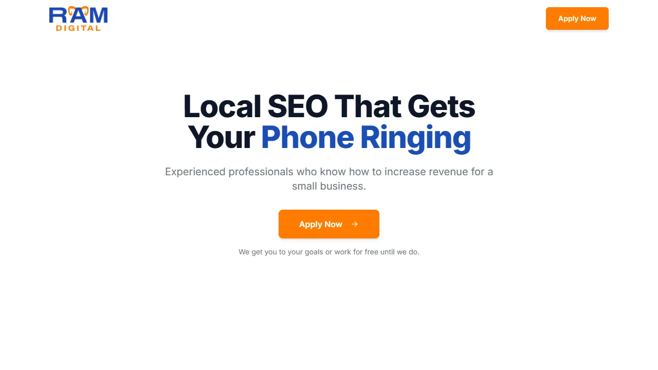 Screenshot of RAM Digital San Antonio SEO