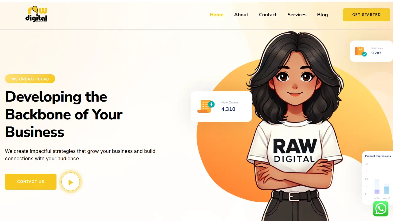 Screenshot of Raw Digital