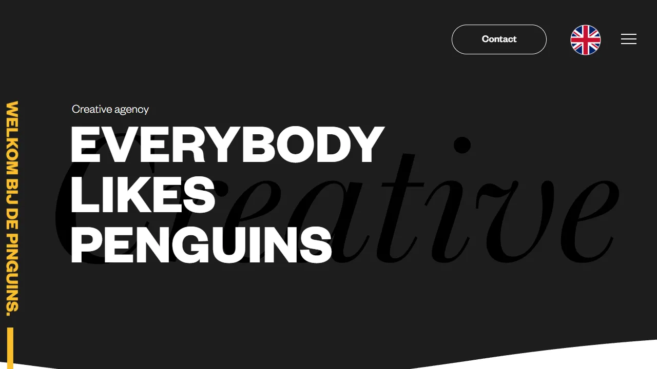 Screenshot of Reclamebureau Everybody Likes Penguins