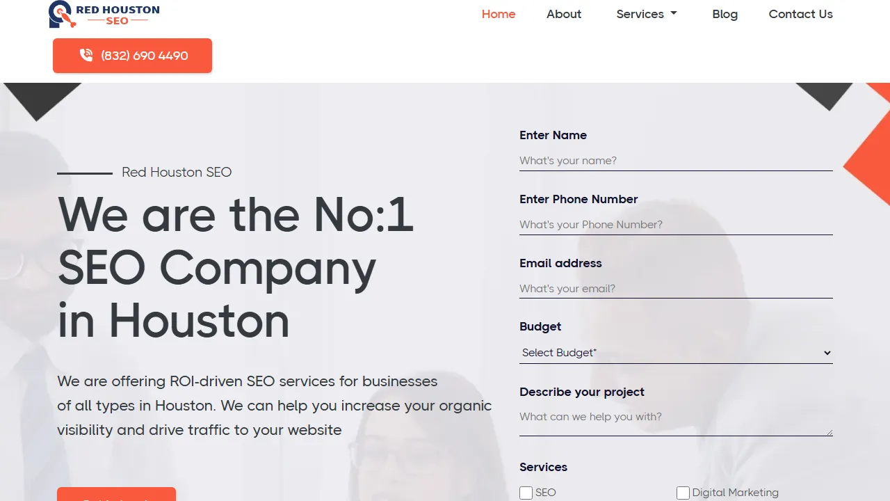 Screenshot of Red Houston SEO Company