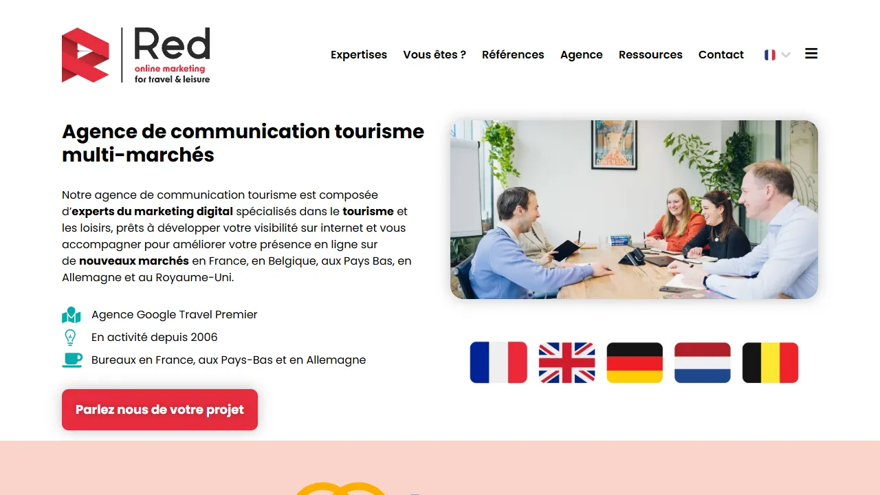 Screenshot of RED Online Marketing