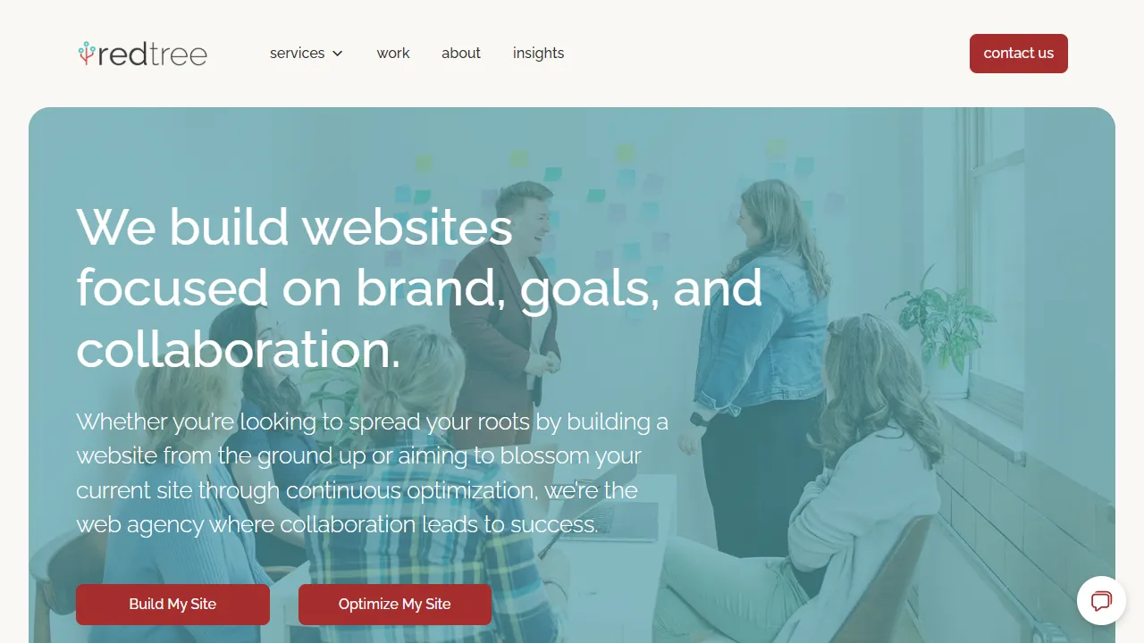 Screenshot of RedTree Web Design