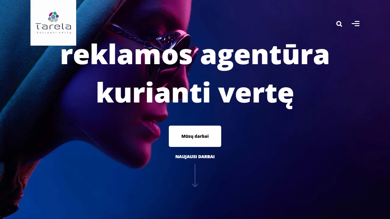 Screenshot of Reklamos agentūra „Tarela“