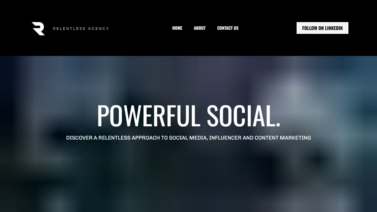 Screenshot of Relentless Agency